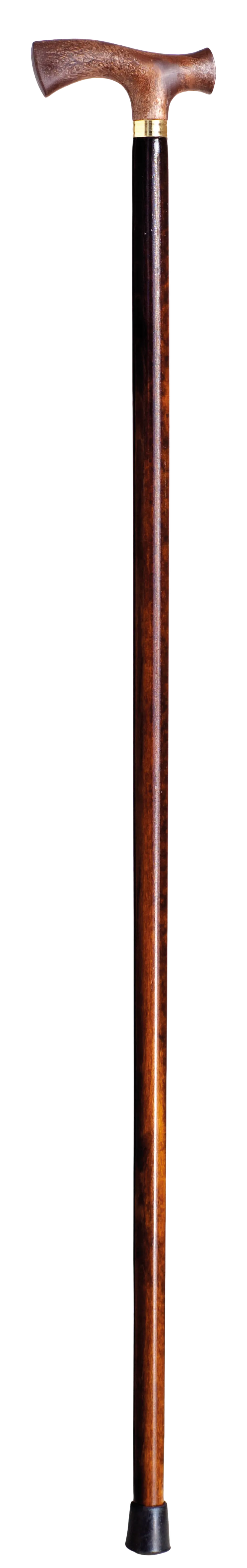 Bastón de madera con mango de poliamida