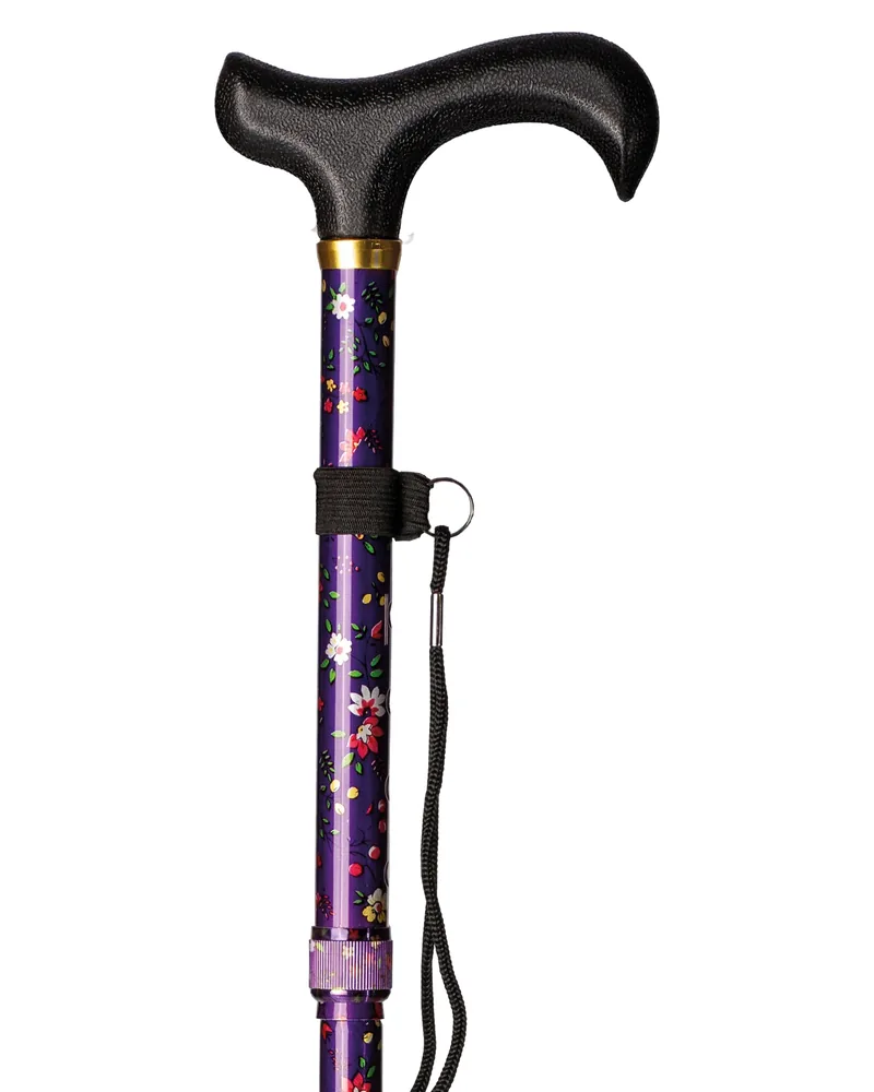 Bastón plegable - mango poliamida · Morado floreado INTEX BPP006