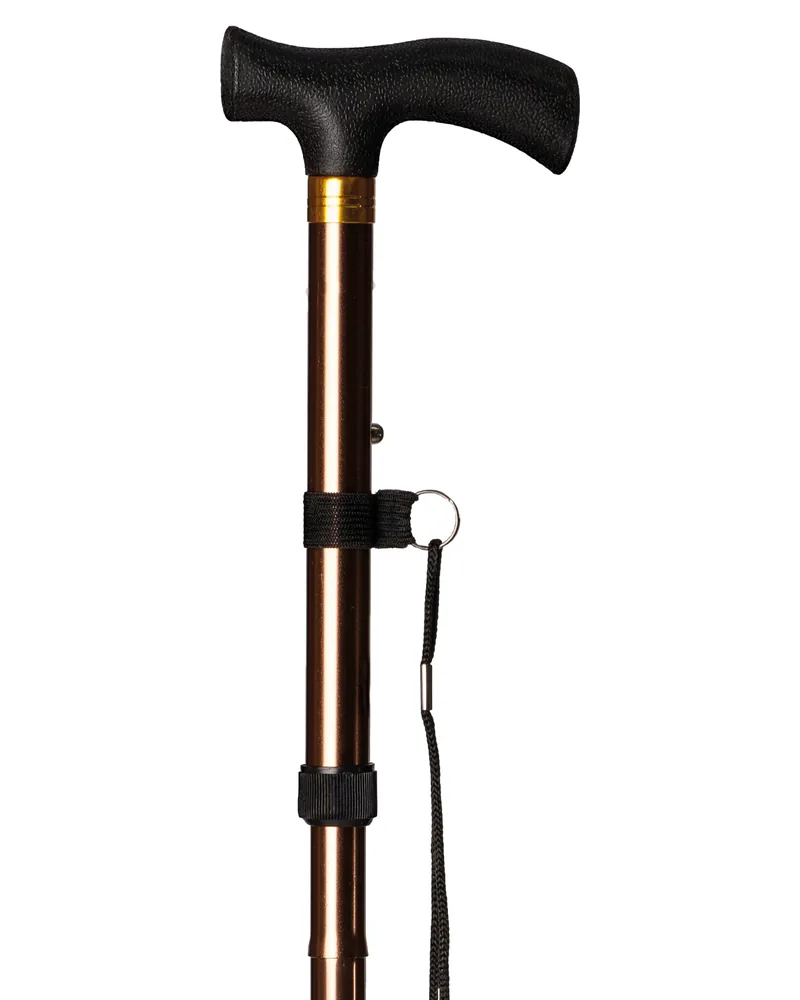 Bastón plegable - mango poliamida · Marrón INTEX BPP001